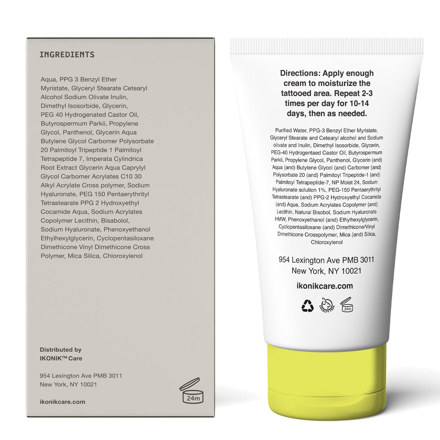 IKONIK Epik Tattoo Aftercare Cream - Tattoo Cream Aftercare Kit for Tattoo Care, Reducing Inflammation & Promoting Tattoo Healing | Tattoo Moisturizer to Bring Back Skin Moisture & Revive Ink (50ml)