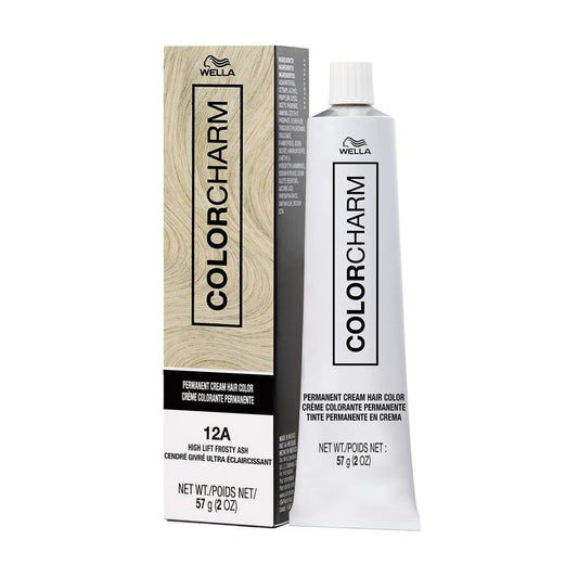 COLORCHARM Permanent Cream Hair Color, 12A High Lift Frosty Ash, 2 oz.