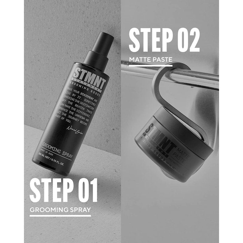 STMNT Grooming Spray - Natural Finish Hair Styling Spray for Thicker Hair | 6.7 oz Non-Sticky Formula