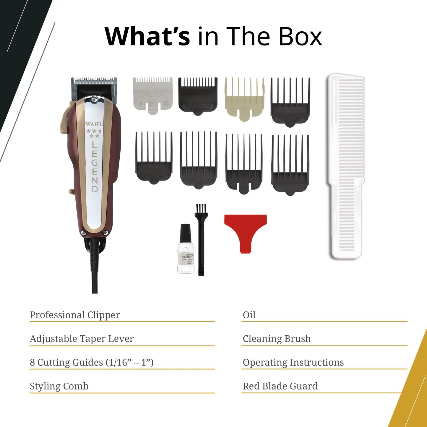 Wahl Professional 5 Star Legend Corded Fading Clipper, Model 8147