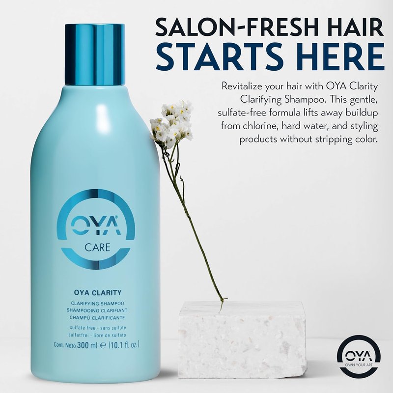 OYA CLARITY Clarifying Shampoo - Sulfate-Free Deep Cleanser for Oily Hair | Gentle Anti-Residue with Amino Acids & Sea Kelp - 300ml