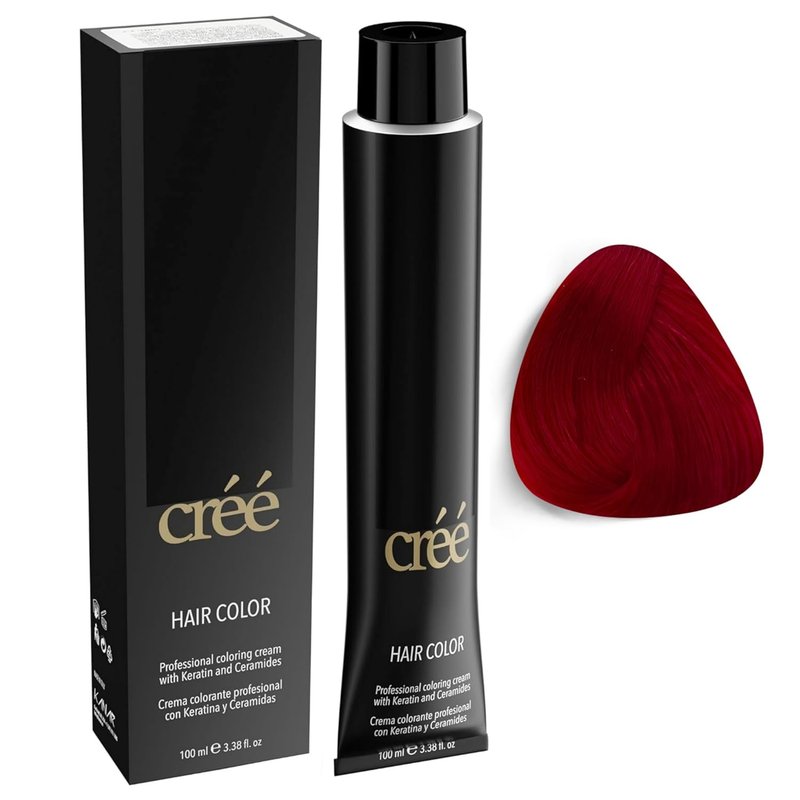 Cree Professional 7.666 Extra Red Blond - Permanent Hair Color for Rich, Long-Lasting Gray Coverage | 100ml (3.4 fl. oz.)