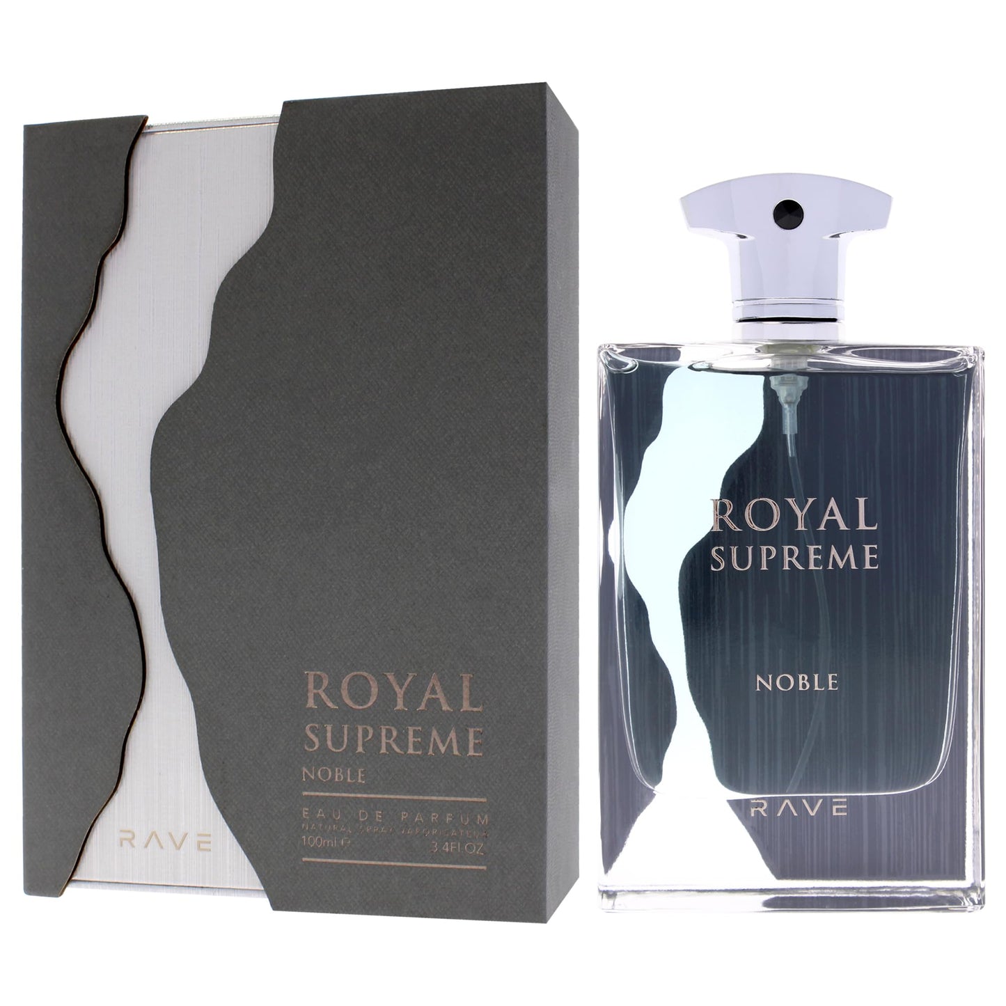 Rave Royal Supreme Noble Eau de Parfum Spray for Unisex, 3.4 Ounce