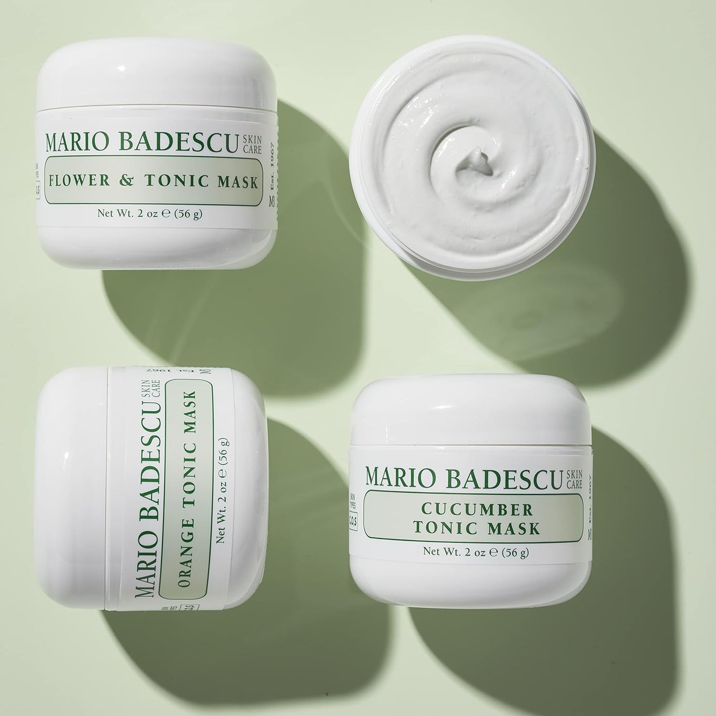 Mario Badescu Flower & Tonic Mask - Oil-Absorbing Face Mask for Combination & Oily Skin | 2 oz