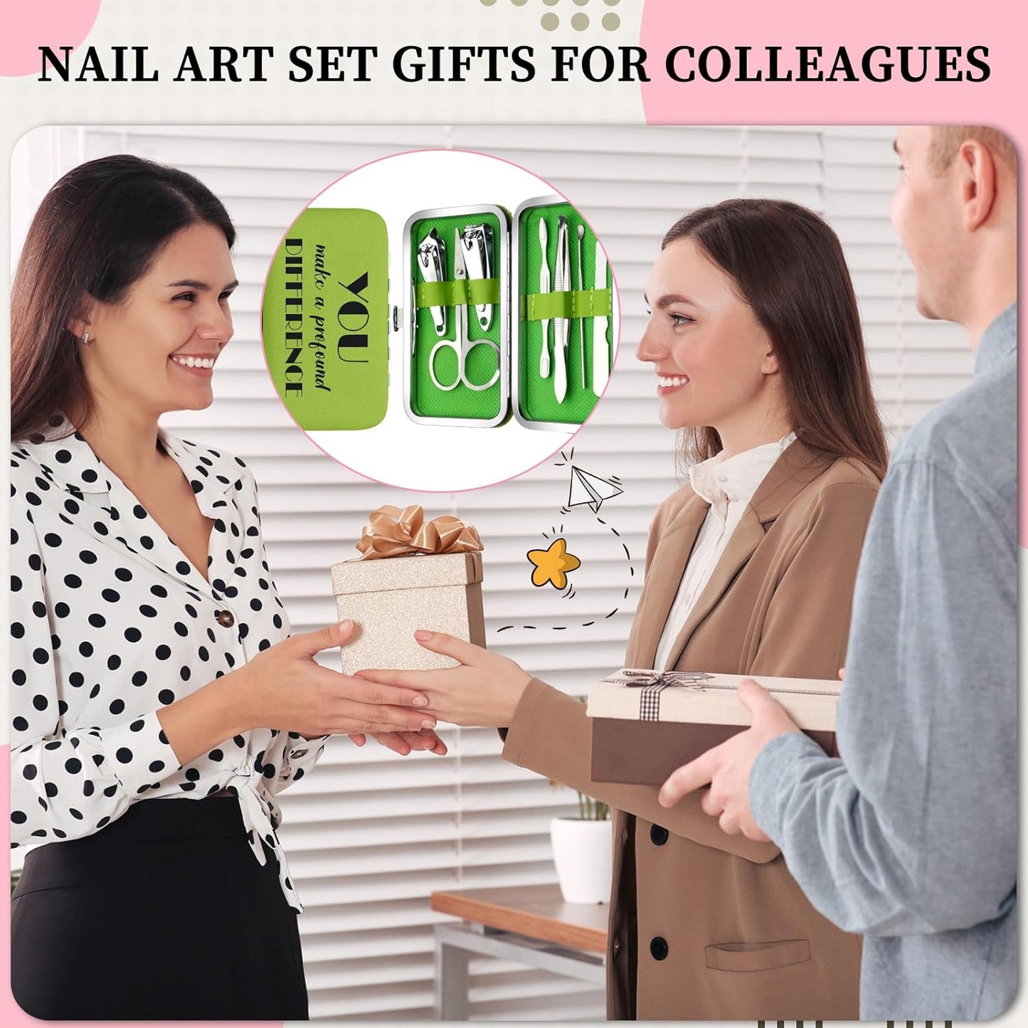 Gisafai 12-Piece Employee Appreciation Gift Set | Inspirational Nail Clipper for Women & Teachers