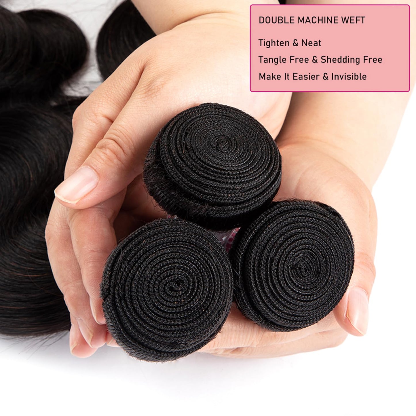XEILOHO 12A Body Wave Human Hair Bundles 28 inch Brazilian Virgin Human Hair Bundles 100% Unprocessed Body Wave Weft Extensions Quick Weave Natural Black (28 inch 100g)