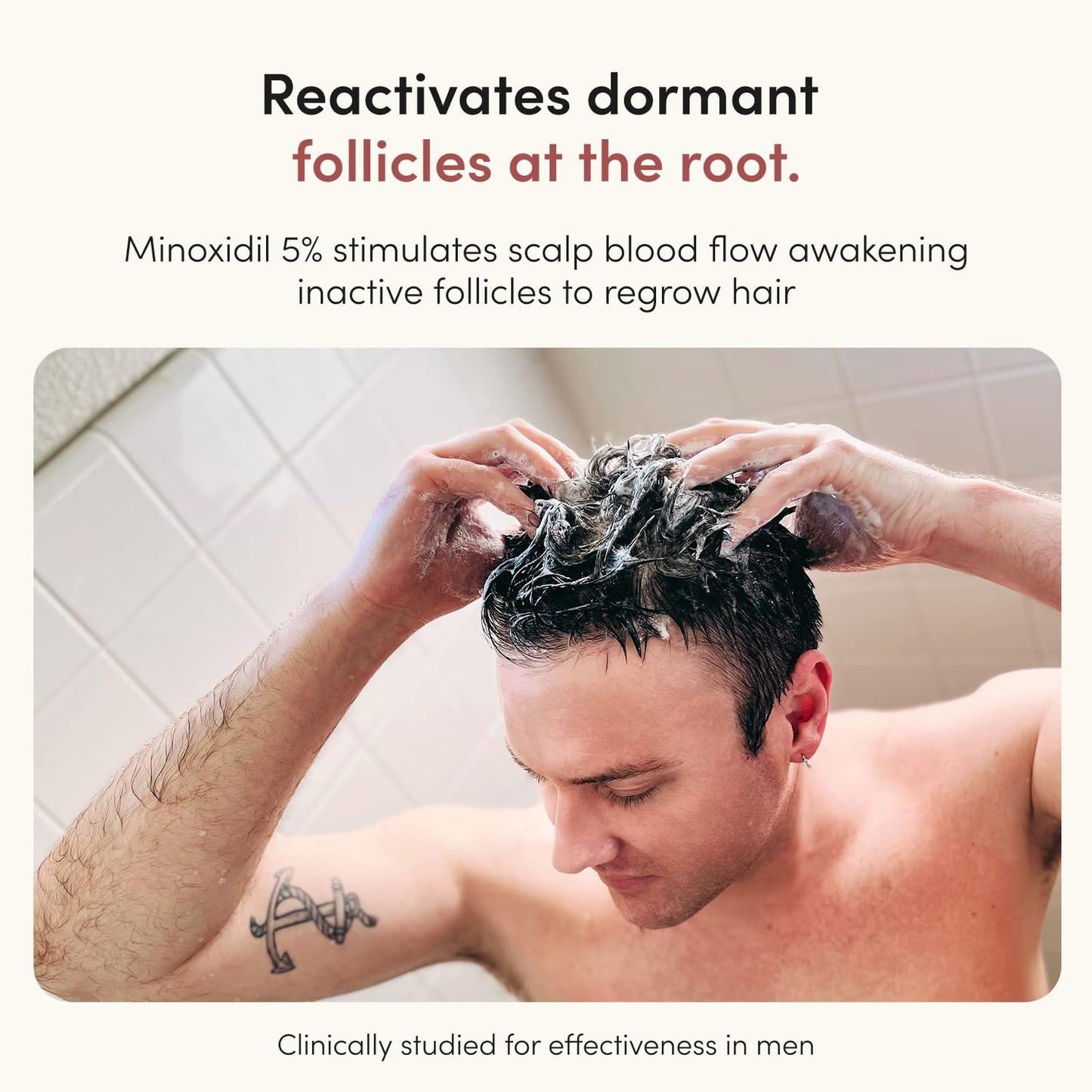 hims Hair Regrowth Treatment - Topical Minoxidil 5% Solution for Men - Extra Strength - Supports Thicker, Fuller Hair - Non-Greasy - Unscented, 3 Pack