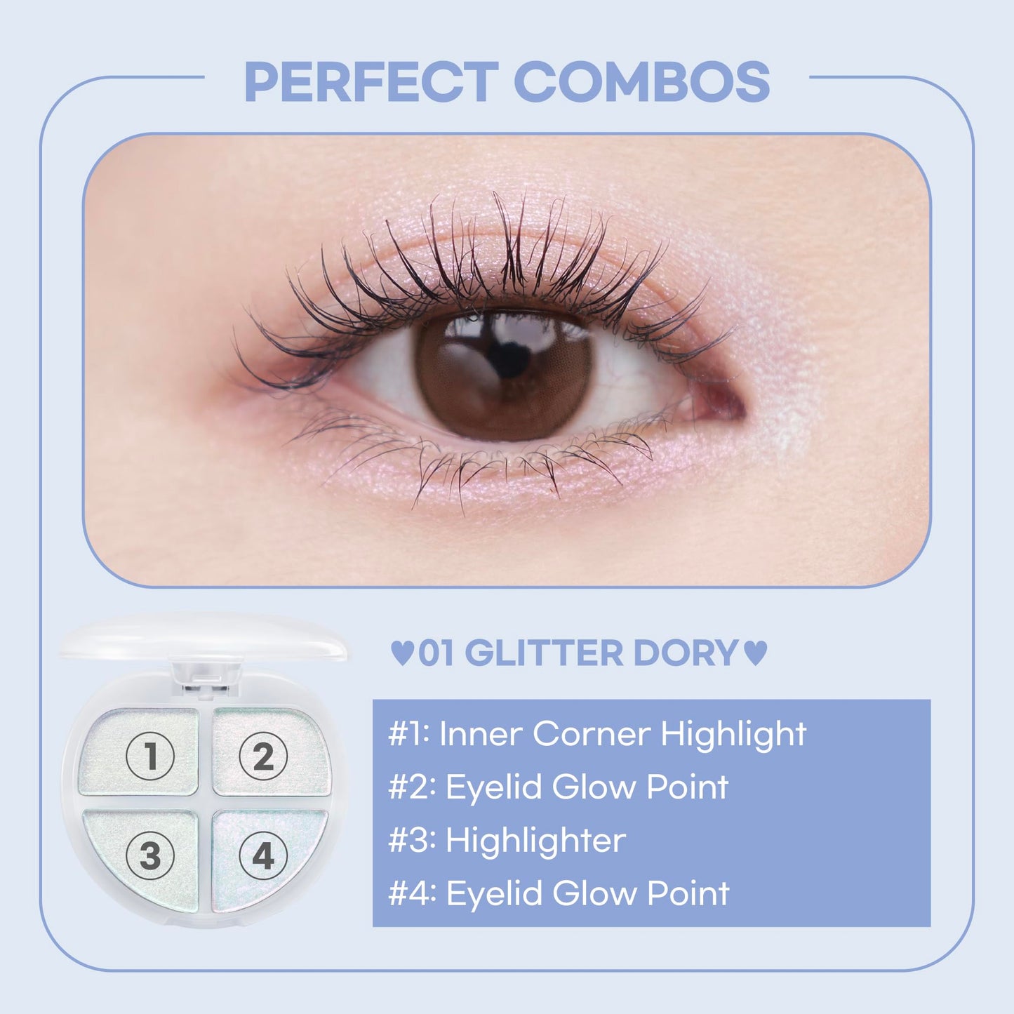 COLORGRAM TINTIN DORY EYESHADOW PALETTE 01 GLITTER DORY