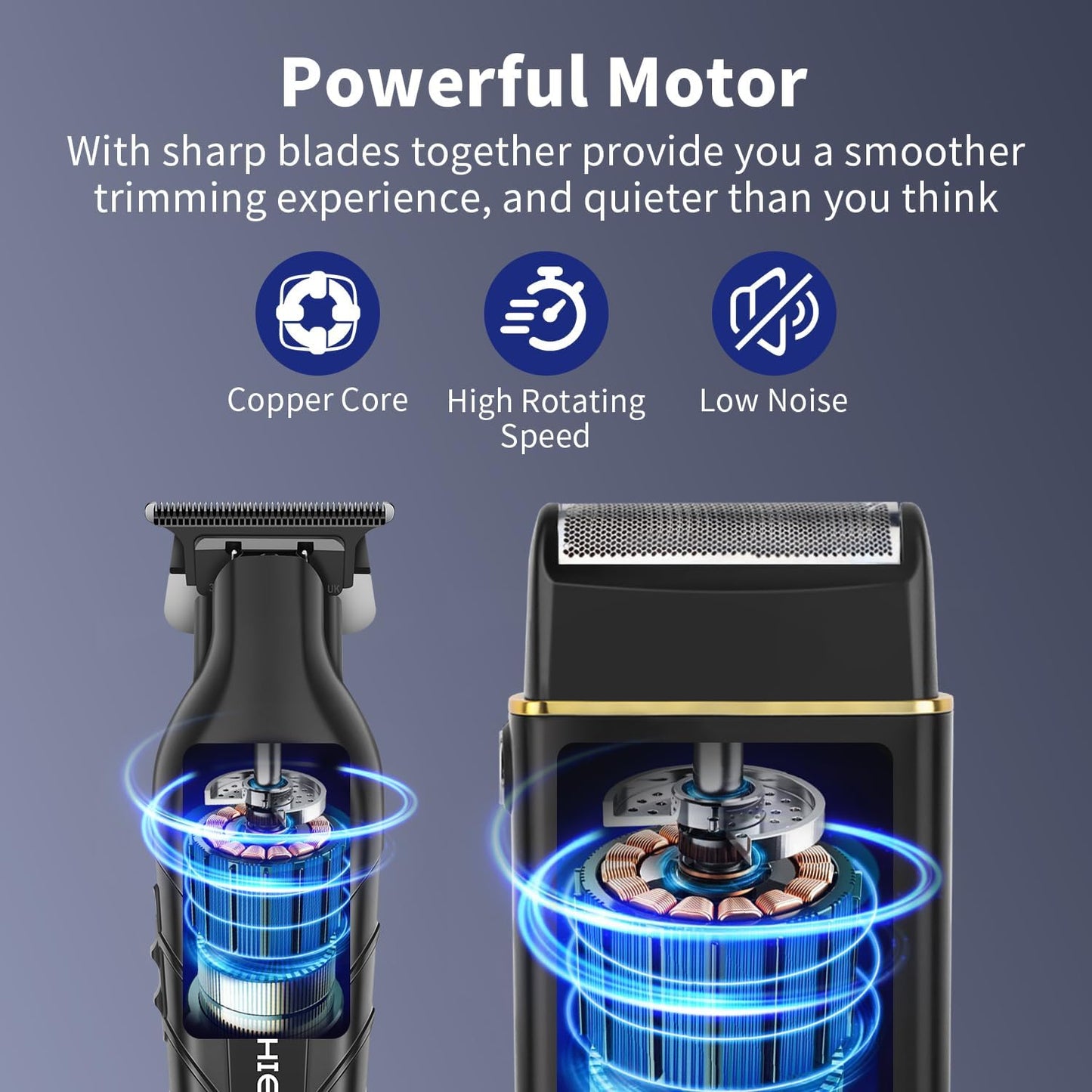 Professional Hair Clipper & Shaver Set - Cordless Trimmer for Men | Electric Beard Trimmer & Barber Kit