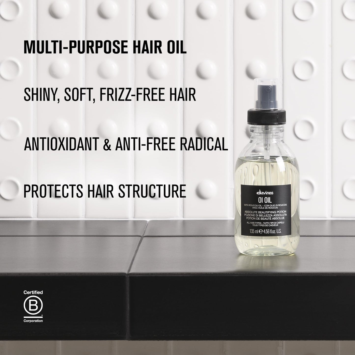 Davines OI Oil Anti-Frizz Multi-Function Hydration for Coarse Dry Hair