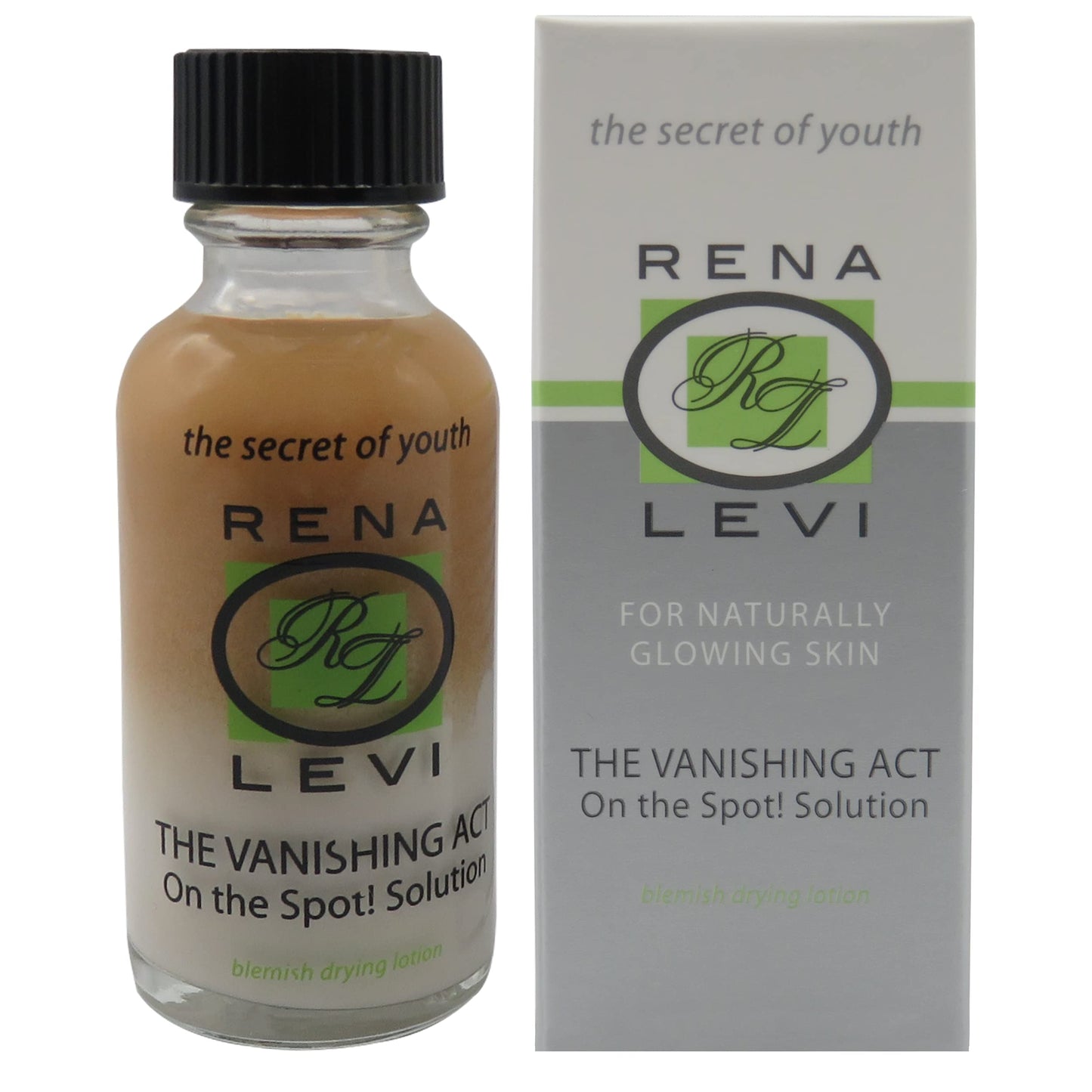 Rena Levi Acne Spot Pimple Drying Lotion - For Face and Body Use, Dries Out Blemishes and Pores - 1oz