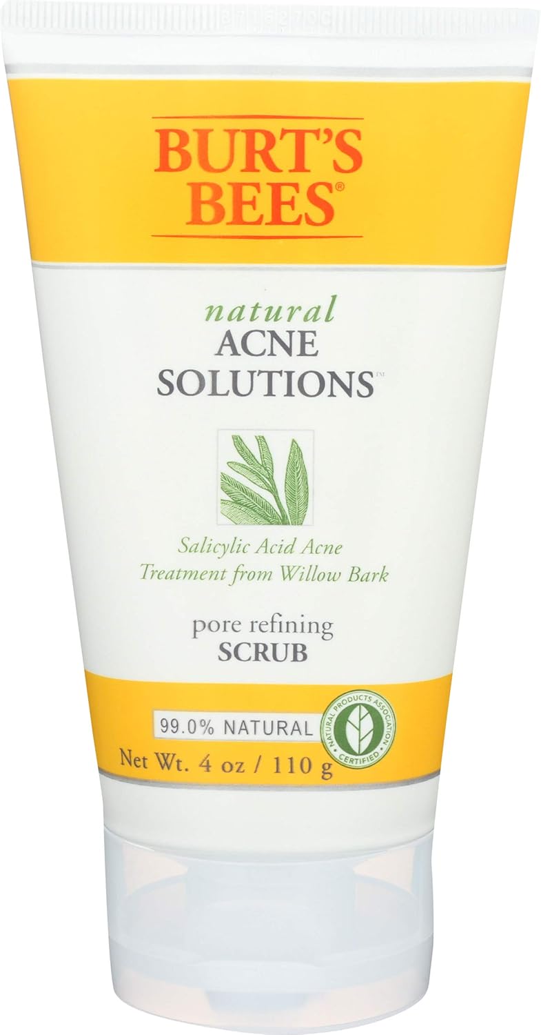 Burt's Bees Acne Facial Scrub - Natural Exfoliating Cleanser | 4 Oz
