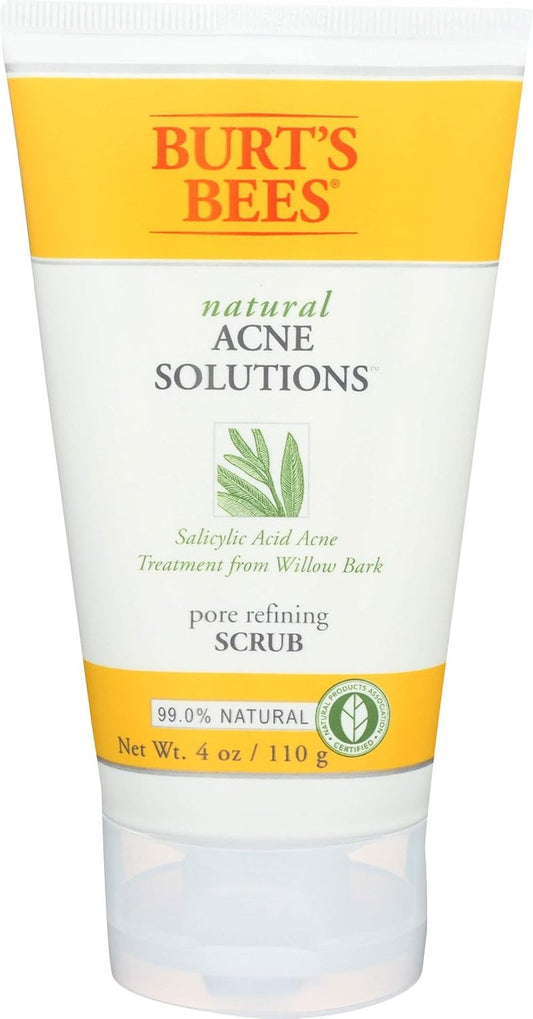 Burt's Bees Acne Facial Scrub - Natural Exfoliating Cleanser | 4 Oz