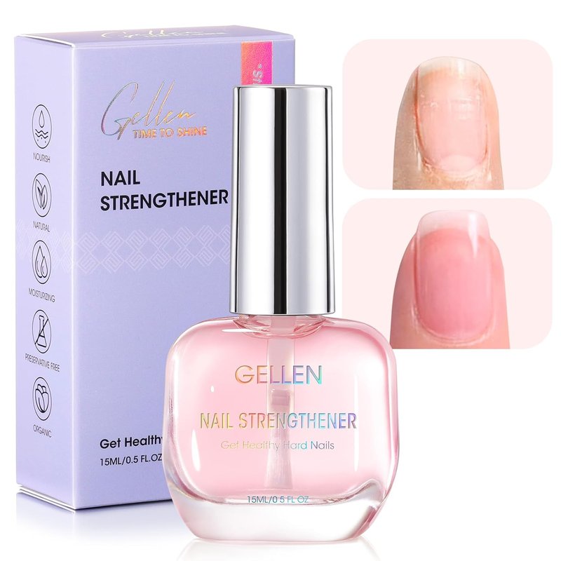 Nail Strengthener Serum - 8-In-1 Repair for Thin, Brittle Nails | Air Dry Clear, Cherry Blossom Scent