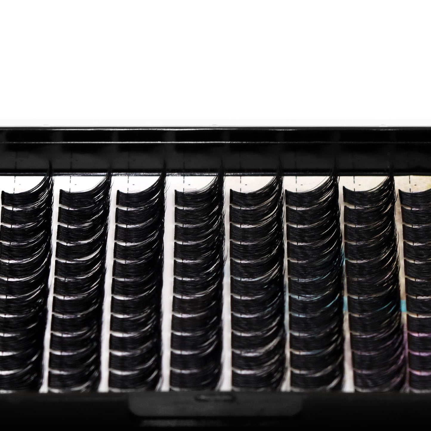 Dedila 120 Clusters Individual False Eyelashes Wide Stem D Curl Handmade Dramatic Black Soft and Light 5D Volume Eye Lashes Extensions Thick Base Women Girls Beauty Tools (12mm)