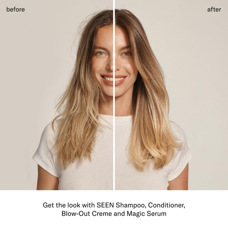SEEN Magic Serum - Fragrance-Free Anti-Frizz Hair Serum | Non-Comedogenic, Safe for Sensitive & Acne-Prone Skin