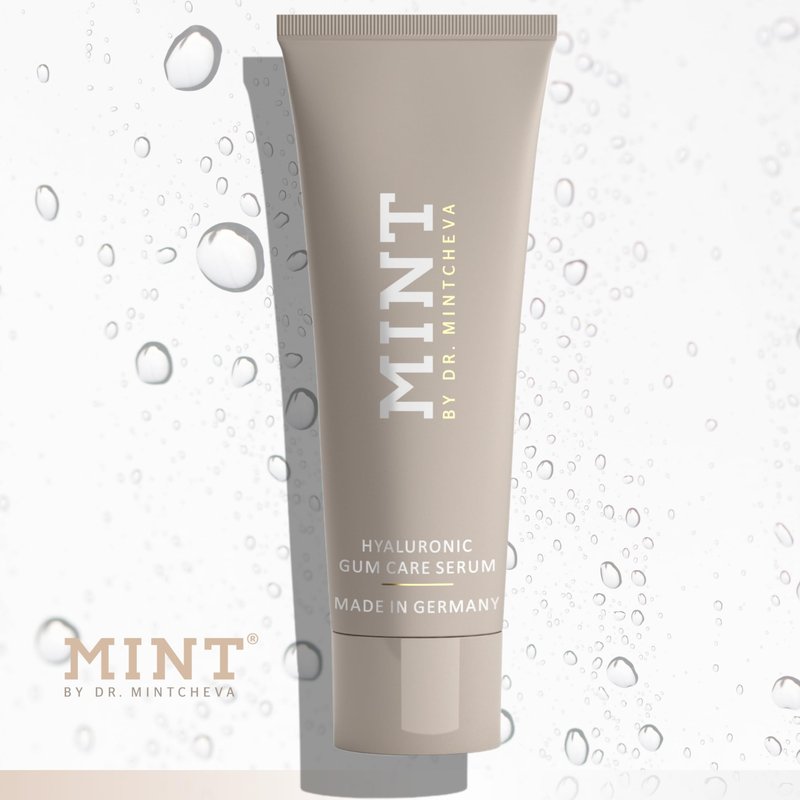 Mint Hyaluron Gum serum 75ml - Restorative Care for Stressed Gums - Against Bleeding Gums and Gum Recession - by Dr. Mintcheva