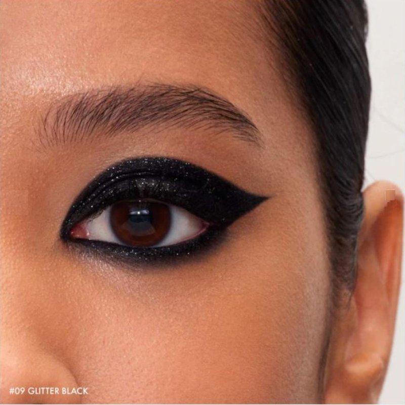 Waterproof 24H Retractable Eyeliner - Glitter Black - Long-Lasting Formula - 0.010 oz / 0.3 g