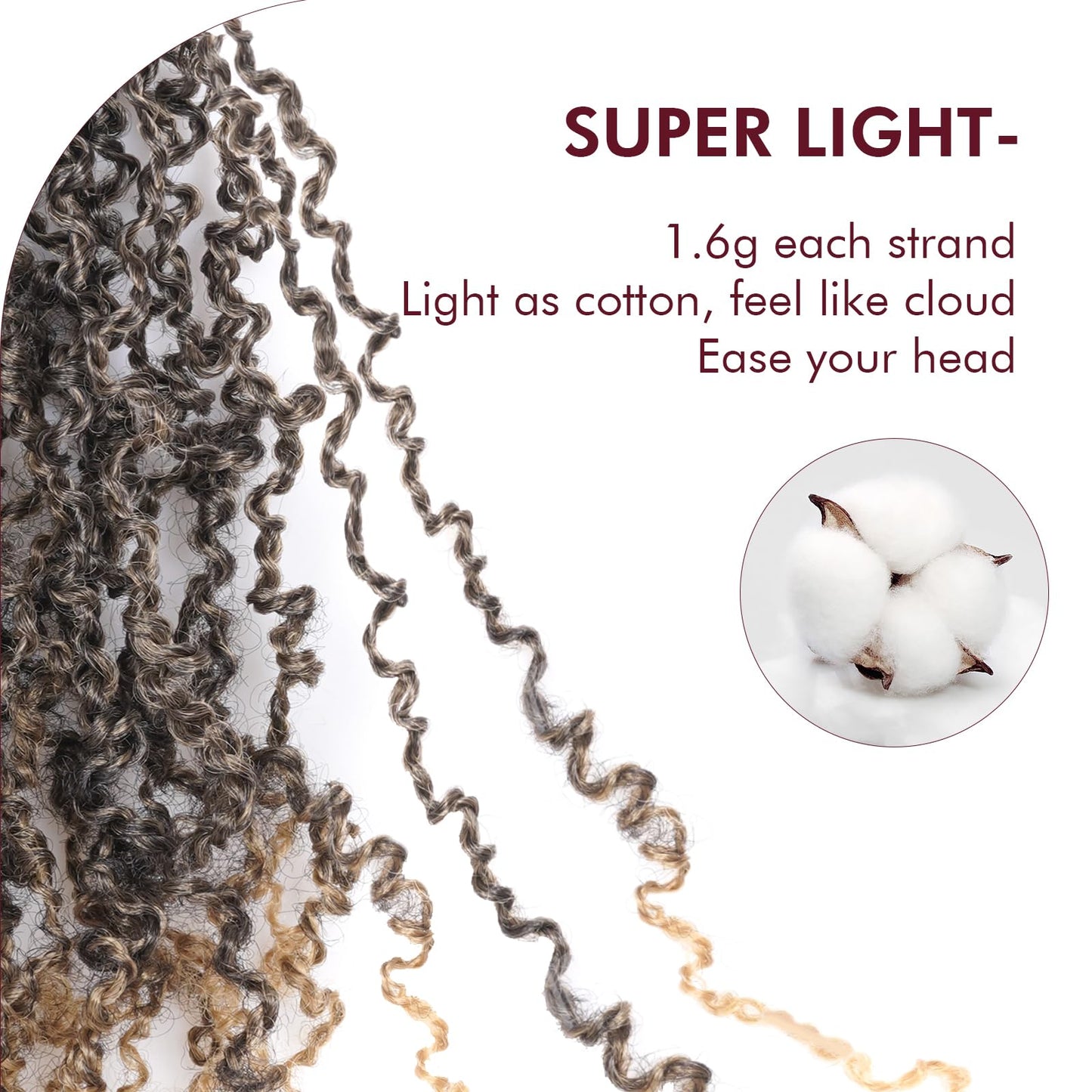 GIX Yanky Twist Crochet Hair - 6 Inch 8 Packs (30 Strands/Pcs) Ombre Blonde Pre-twisted Fluffy Spring Mini Twist Short Bob Passion Twist, Crochet Braids Braiding Hair (6 Inch, T27-8P)