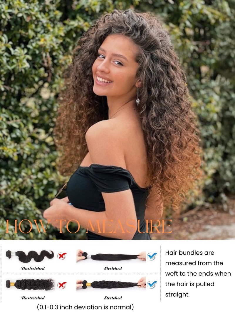Anmetan 12A Ombre Chestnut Brown 4x4 HD Transparent Lace Closure Water Wave Human Hair, Chocolate Brown 3 Tone Colored T1B/2/30 Soft Unprocessed Remy Natural Hairline with Baby Hair 14 Inch Dark Roots