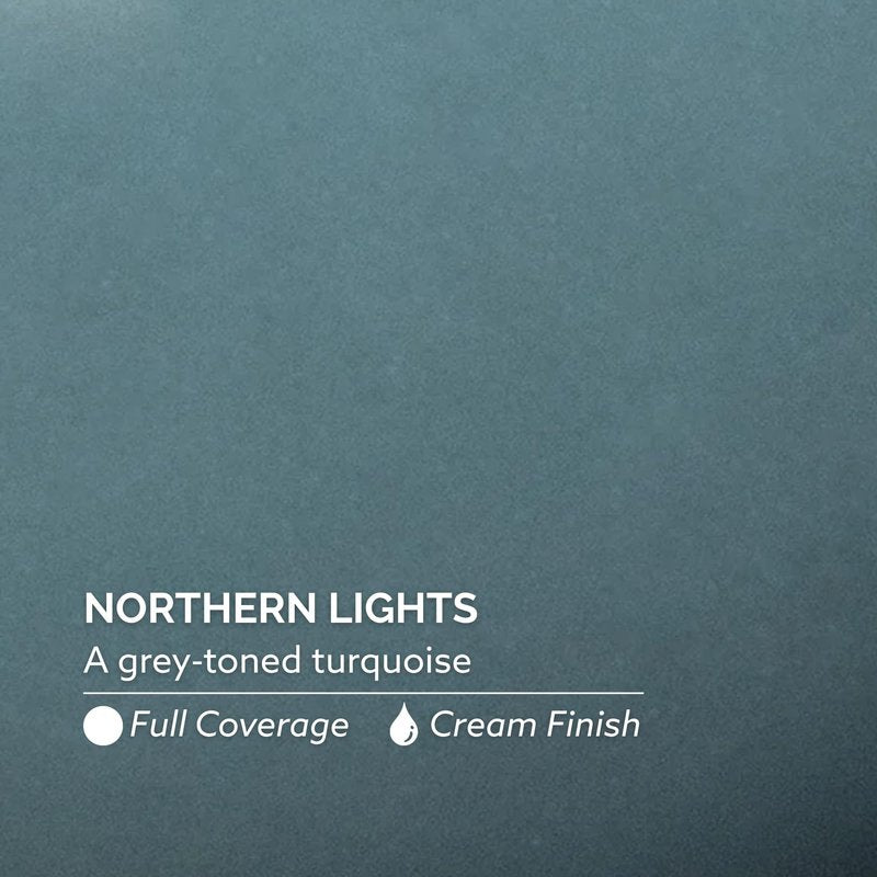 Dazzle Dry Nail Lacquer (Step 3) - Northern Lights - A full coverage, grey-toned turquoise. Full coverage cream. (0.5 fl oz)