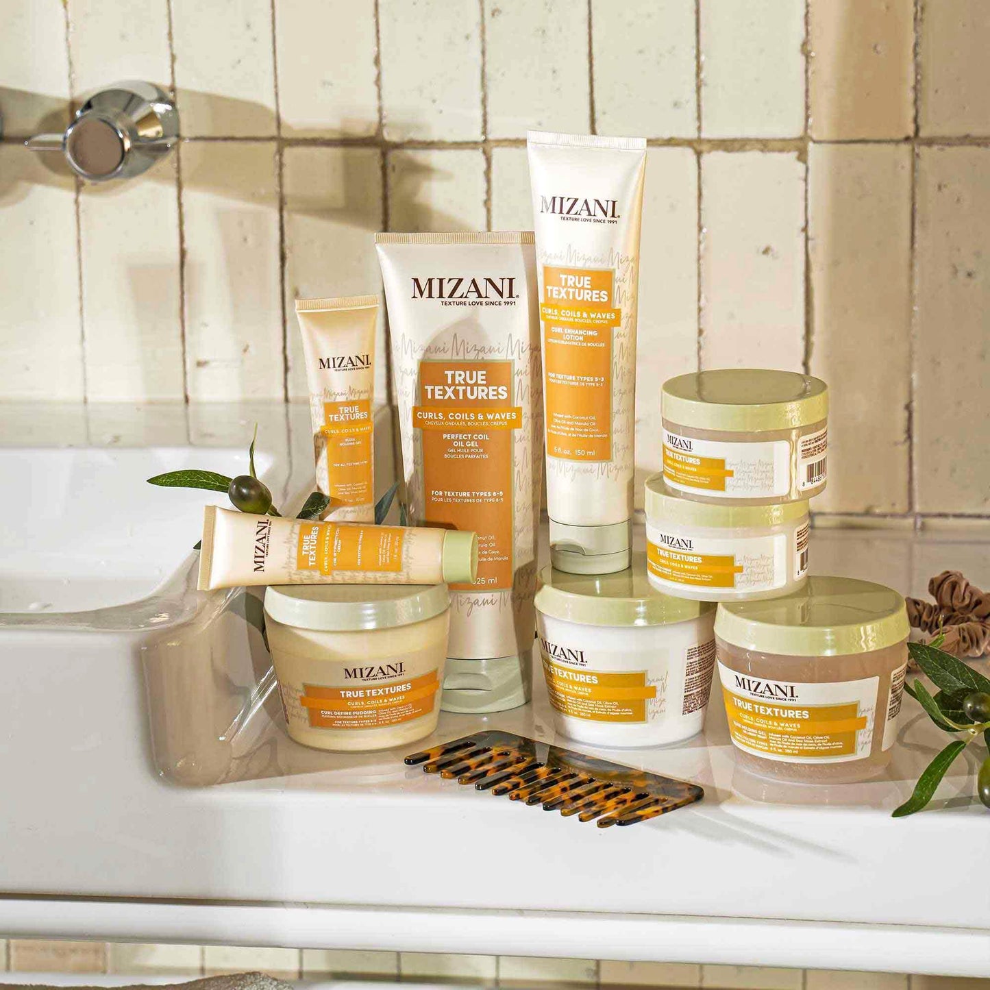 Mizani True Textures Coil Stretch Cream - Soft Hold Curl Shamping Cream, Non-Drying For Curly & Coily Hair