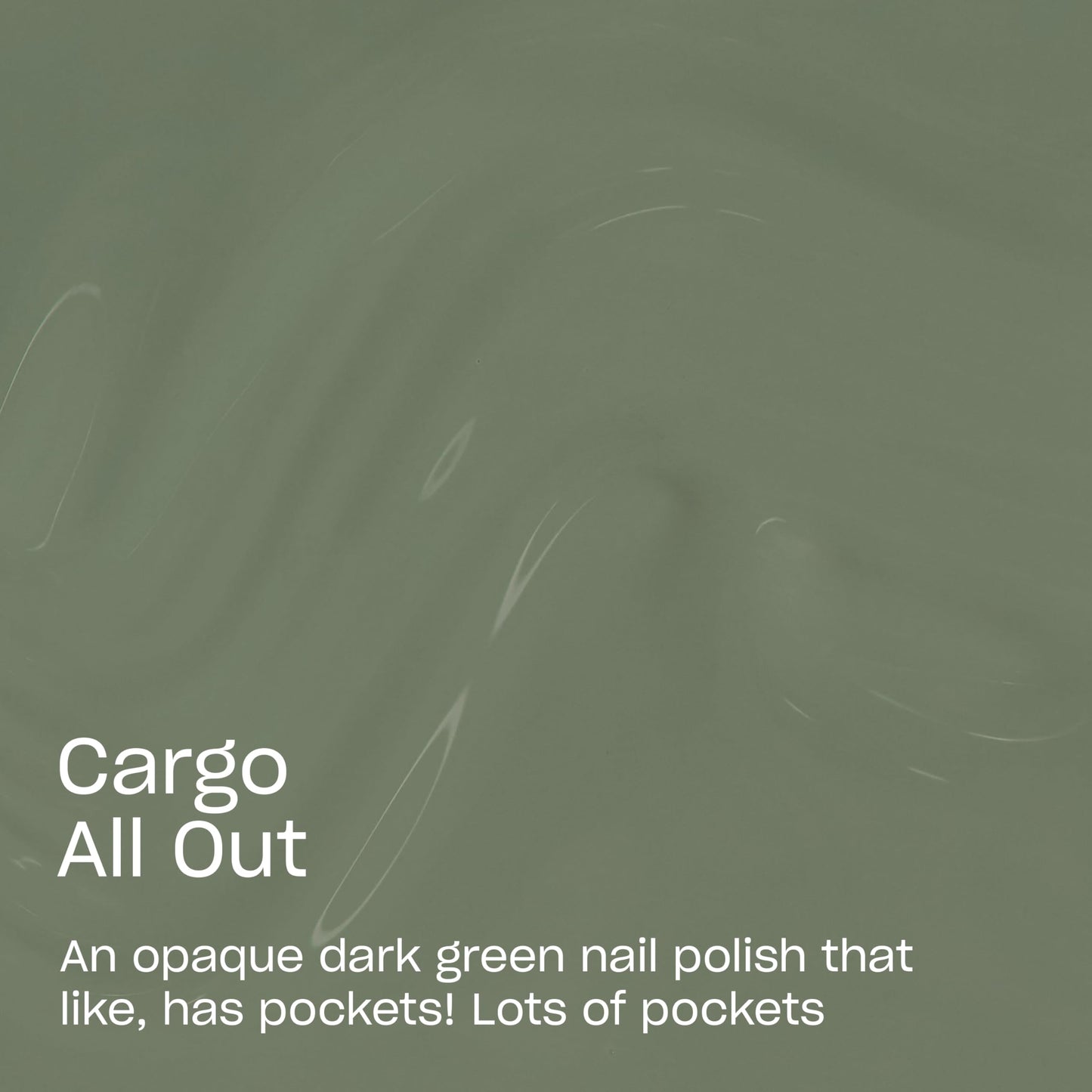 OPI Nail Lacquer Cargo All Out | Opaque Cool Army Green Crème Chip Resistant Nail Polish | What's Your Mani-tude | Fall 2025
