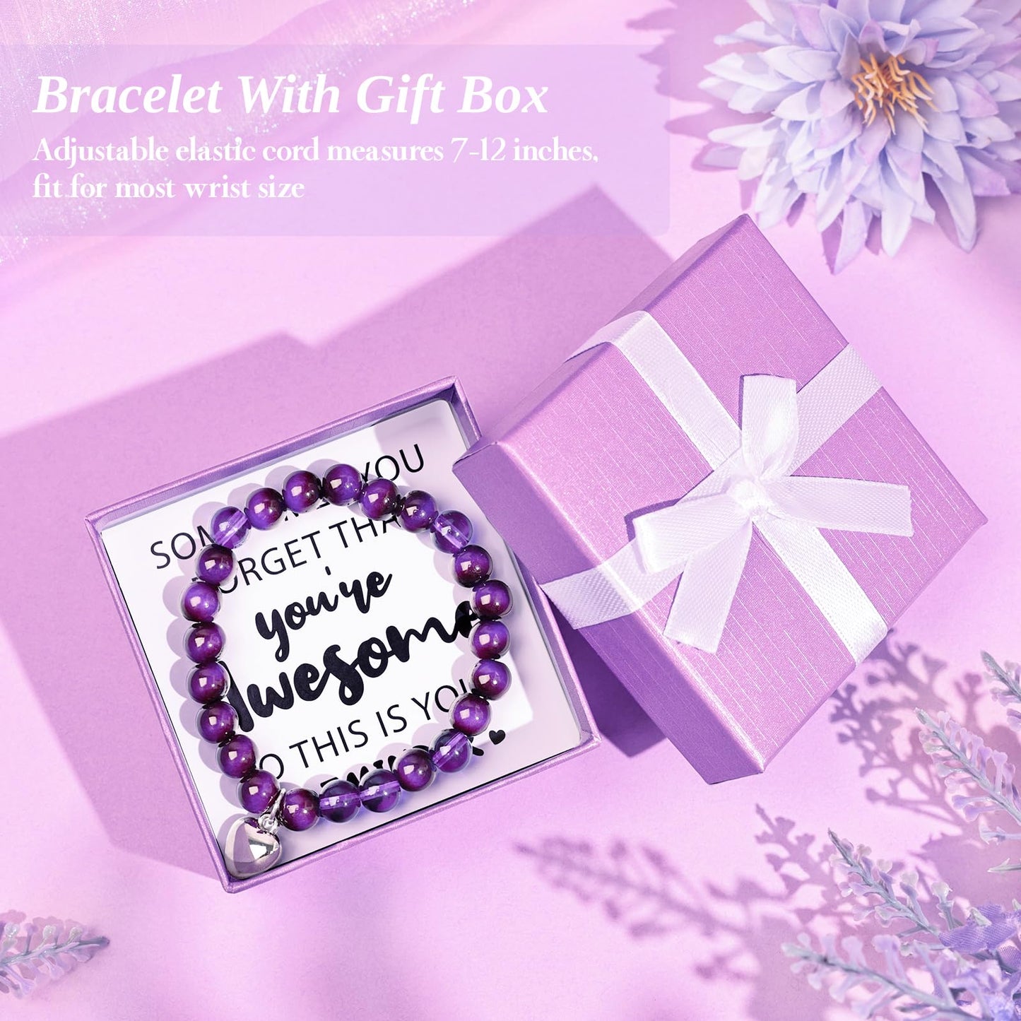 Birthday Gifts for Mom from Daughter Son, Lavender Relaxing Basket Gifts Set with Luxury Flannel Purple Blanket for Women, Great Birthday Thanksgiving Christmas Mother's Day Ideas for Mom Wife Her