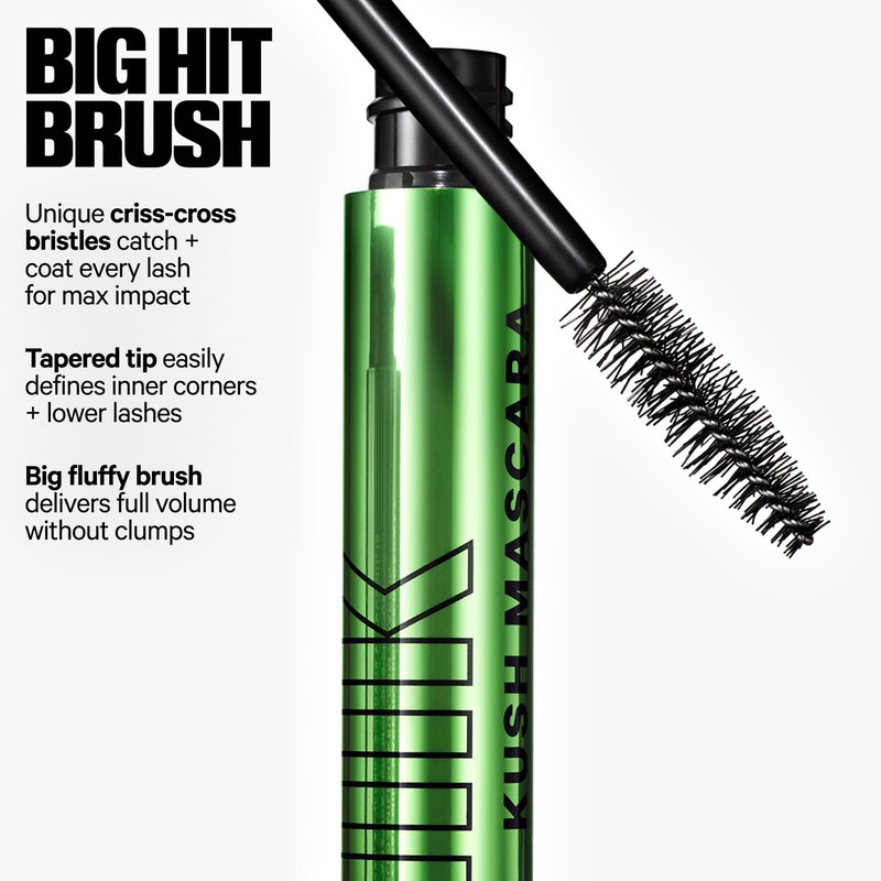 Milk Makeup KUSH Big Hit Volumizing Mascara – 12HR Clean High-Volume Mascara for Lifting, Lengthening + Defining Lashes – Clump + Smudge-Free, Weightless + Safe for Sensitive Eyes – Black, 0.14 oz