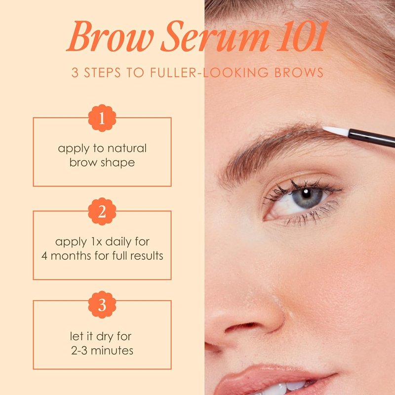 Grande Cosmetics GrandeBROW Brow Enhancing Serum - Fuller, Bolder Eyebrows with Vitamins & Peptides | Cruelty-Free