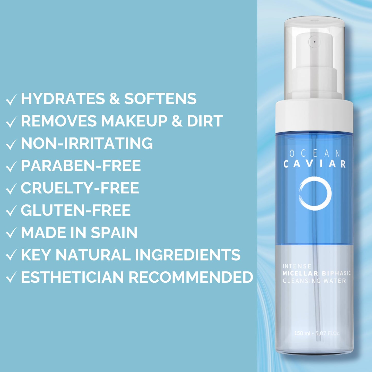 Noche Y Dia Ocean Intense Micellar Biphasic Cleansing Water for Mature Skin - 150mL (5.07 fl oz)