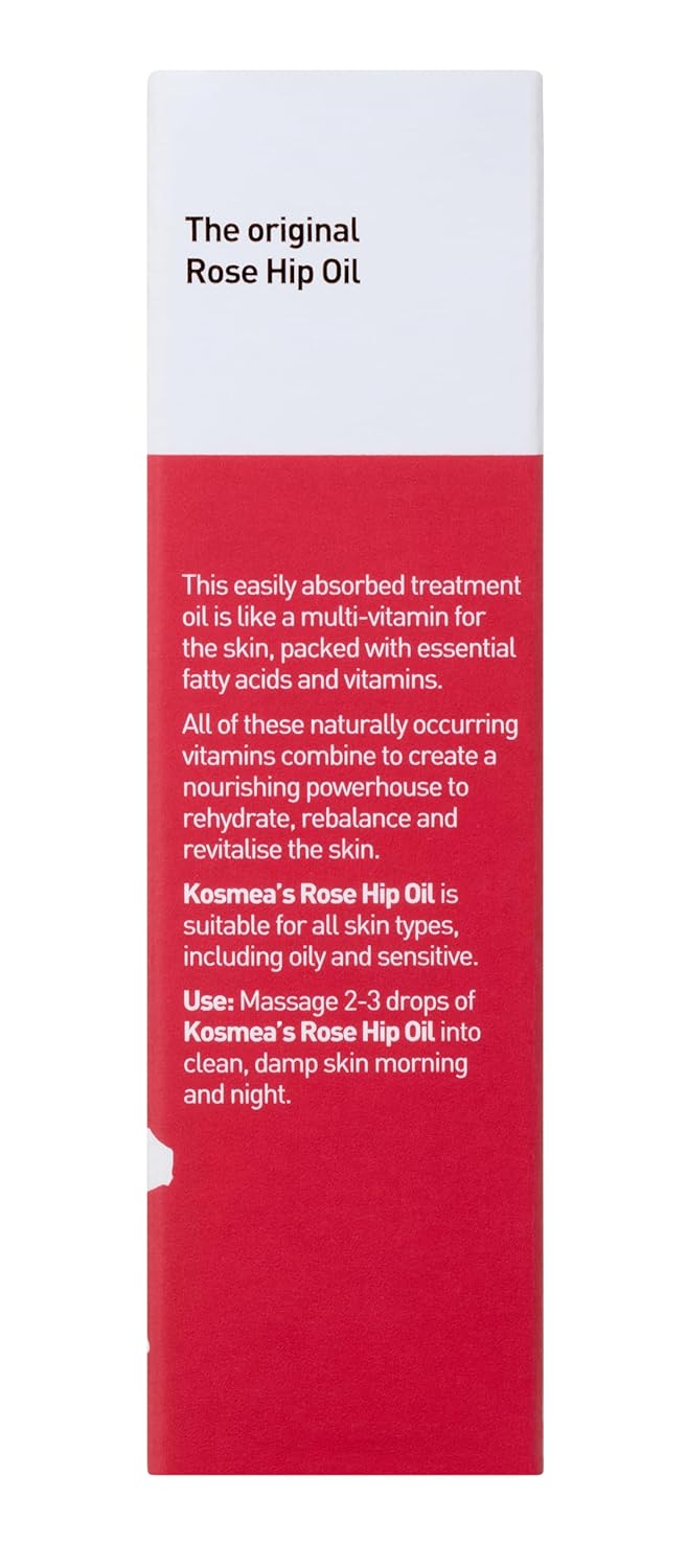 Kosmea Rosehip Oil - Premium Anti-Aging Face & Body Oil | Super-Critical Extraction - 0.68 fl oz