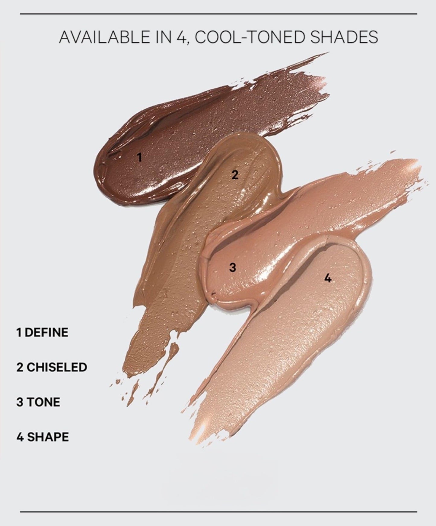 Kevyn Aucoin The Contrast Stick, Chiseled color (medium golden brown, warm undertone): A contour makeup crayon for adding angles, depth, structure and definition. All-day pigments. Made in Italy.