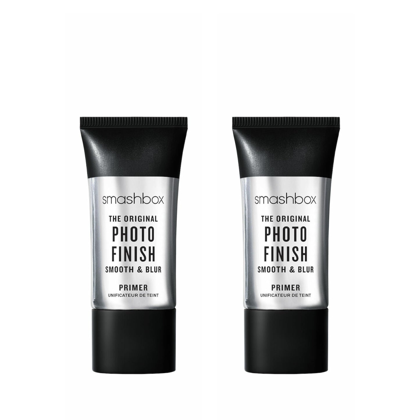Smashbox Original Photo Finish Smooth & Blur Makeup Primer Duo | Includes Photo Finish Smooth & Blur Primer in Travel Size, 0.34 Fl Oz + Full Size, 1 Fl Oz