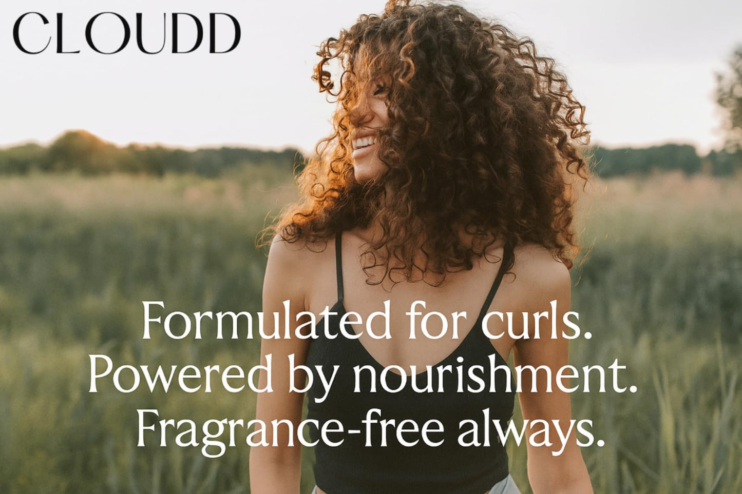 CLOUDD Fragrance-Free Curl Defining Gel Cream, 100% Fragrance-Free and Essential Oil-Free, Unscented