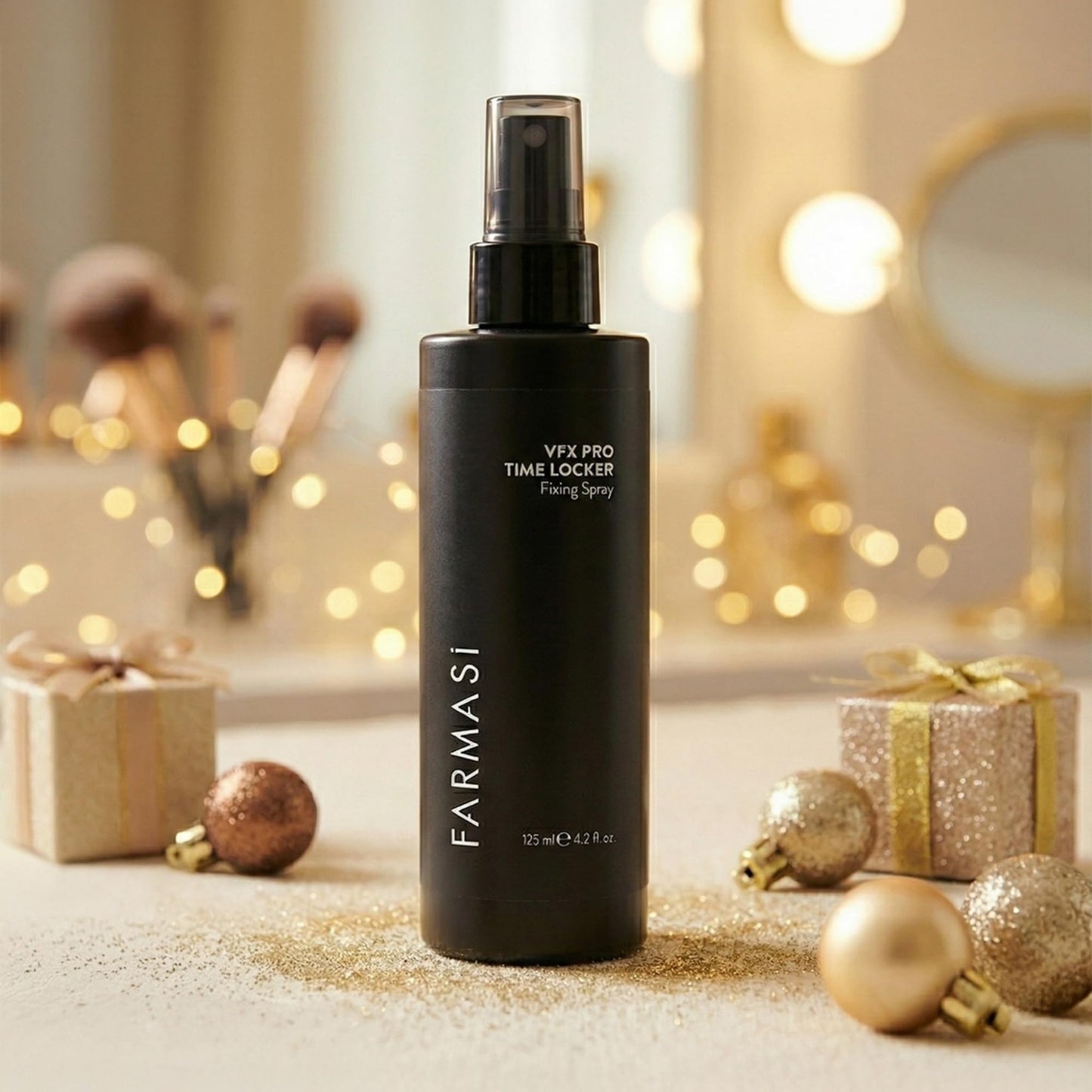 FARMASI Makeup Time Locker, Long-Lasting Makeup Setting Spray, Oil-Free, Lightweight, All-Day Wear Revitalizes, Natural Finish, 4.2 fl. oz / 125 ml