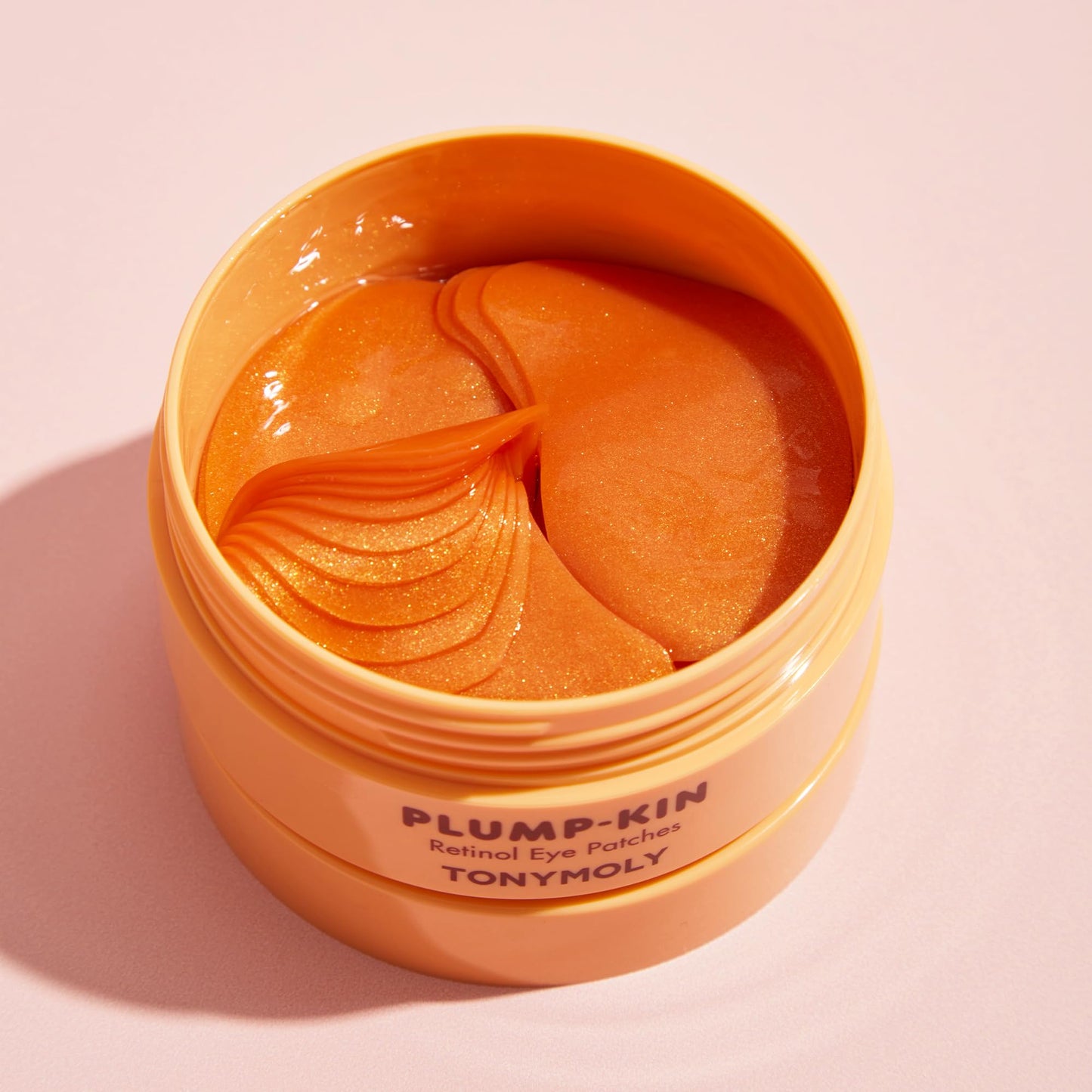 TONYMOLY Plump-kin Retinol Hydrogel Under Eye Patches - Hydrating & Refreshing Eye Patches with Retinol & Pumpkin Extract for Dark Circles & Puffy Eyes, 30 Pairs