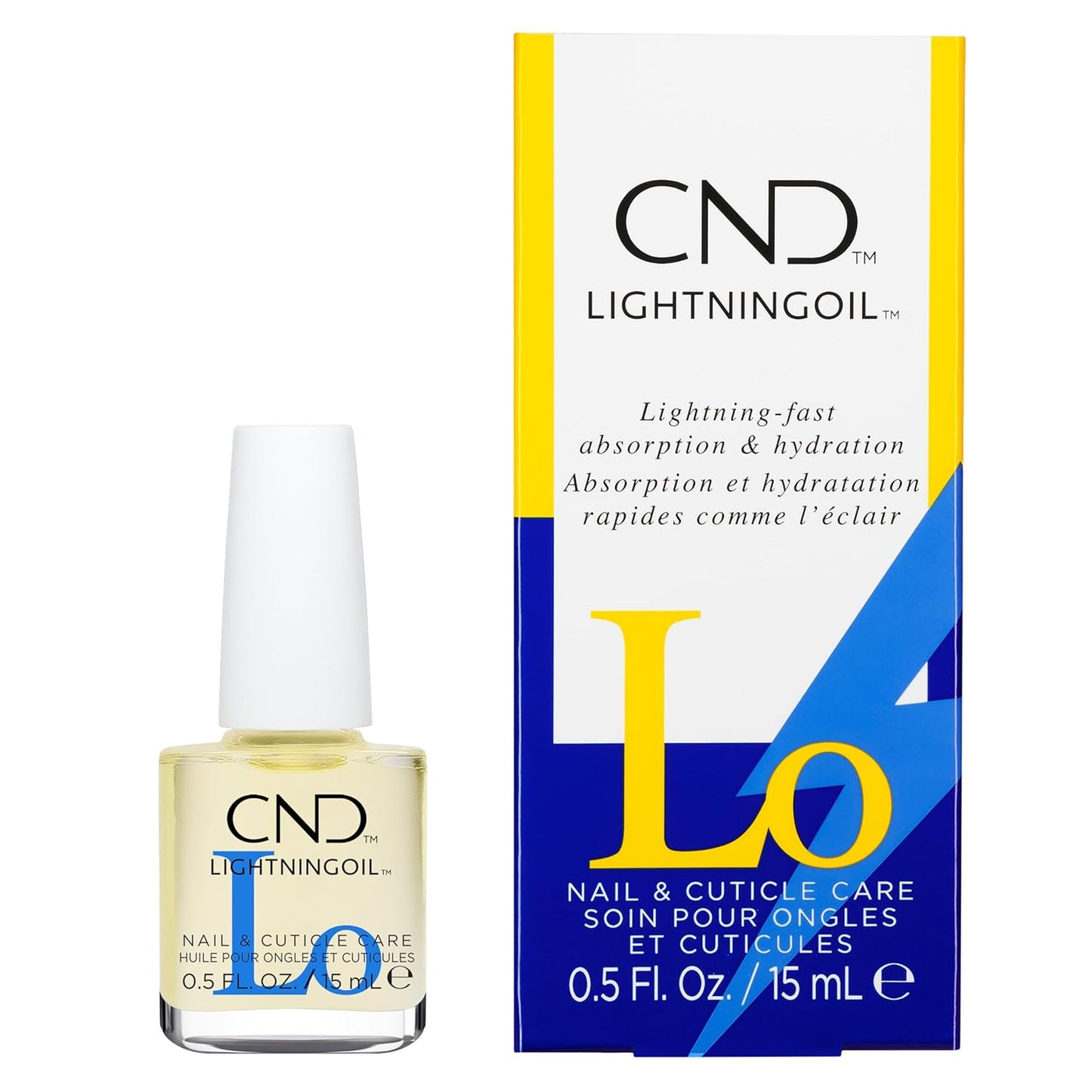 CND Lightning Oil - Fast Absorbing Nail & Cuticle Hydration | 0.5 Fl Oz