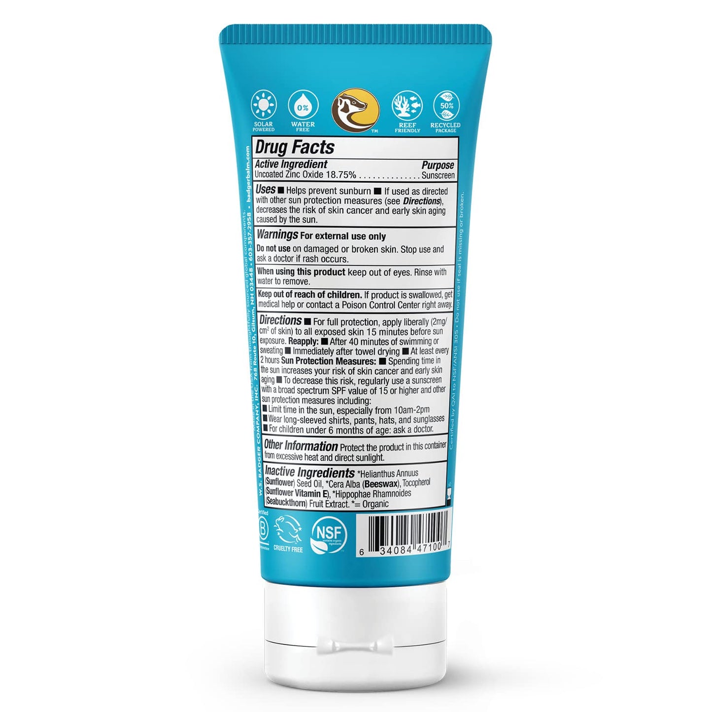 Badger SPF 30 Active Mineral Sunscreen + SPF 30 Daily Mineral Sunscreen, Reef-Friendly Sunscreen with Zinc Oxide