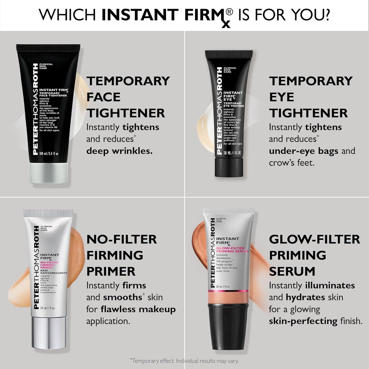 Peter Thomas Roth Instant FIRMx Eye Tightener - Easy-Wear Formula for Firming & Smoothing | Pack of 2