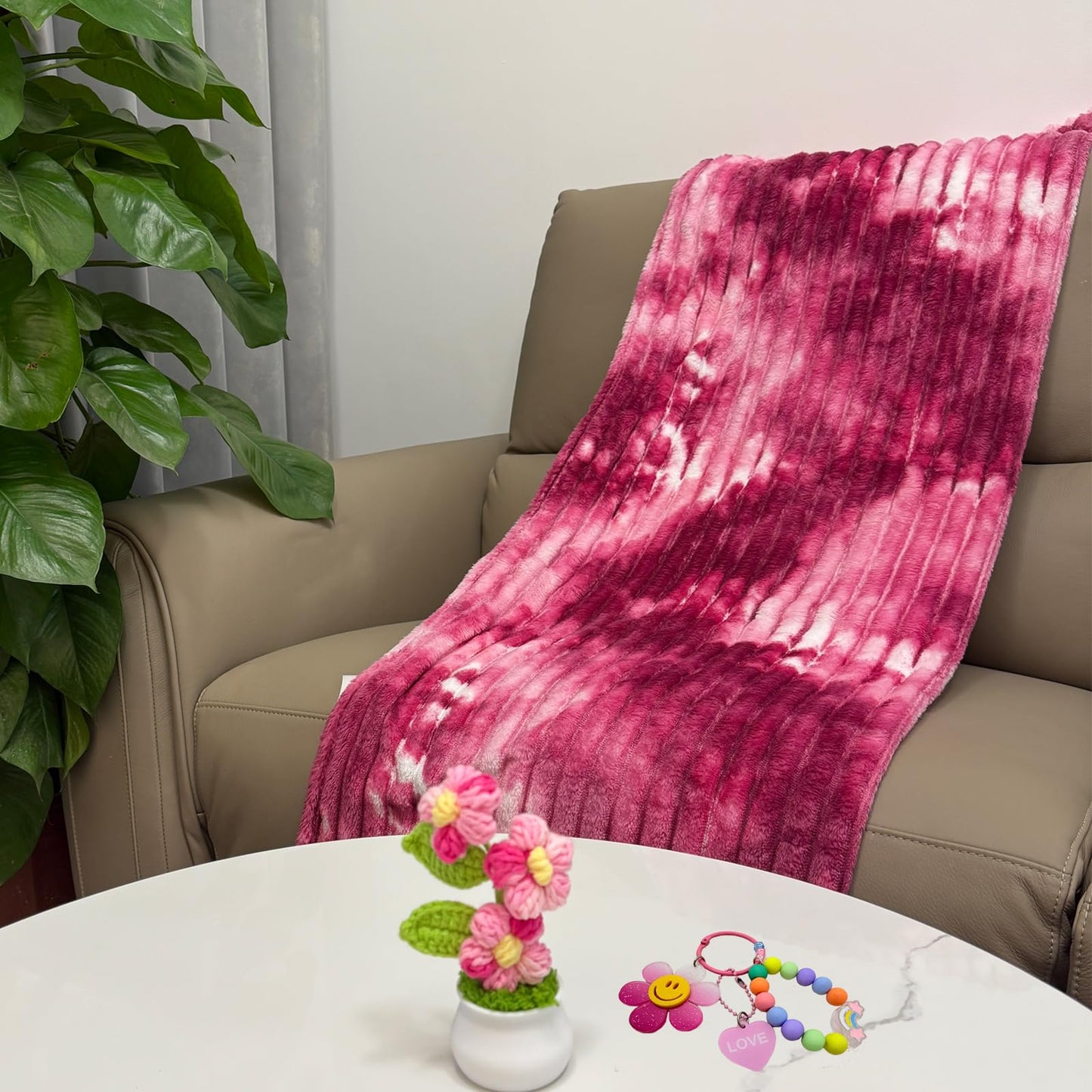 Mother Day Gifts for Her Mom Friend Sister, Birthday Gifts Set for Women Self Care Get Well Soon Gifts with Flannel Blanket & 32OZ Insulated Water Bottle