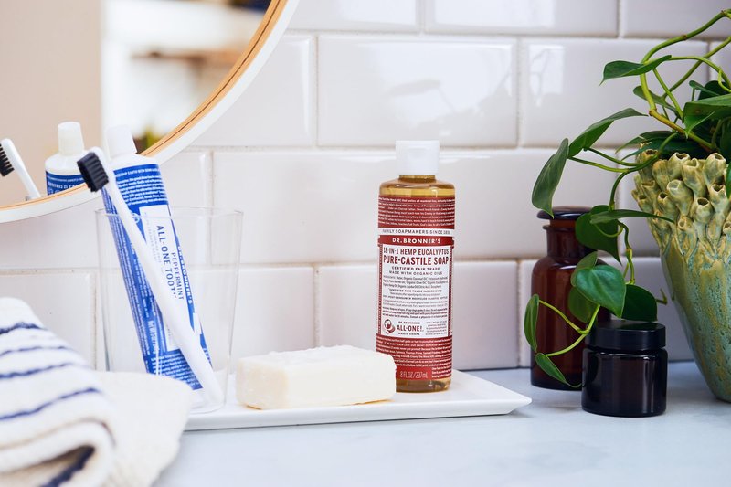 Dr. Bronner's Magic Soaps: Liquid Castile Soap, Eucalyptus 8 oz (3 pack)