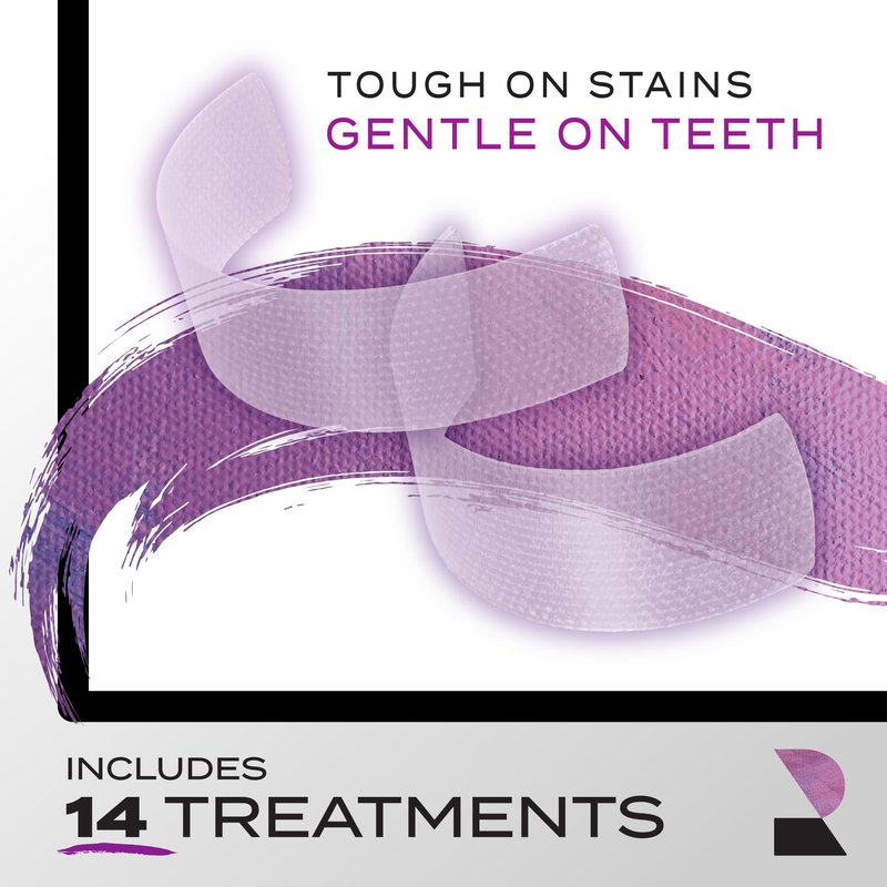 Rembrandt Teeth Whitening Strips, Gentle White, Sensitive Teeth Whitening, Gently Remove Tough Stains, Enamel-Safe, 28 Whitening Strips (14 Treatments)
