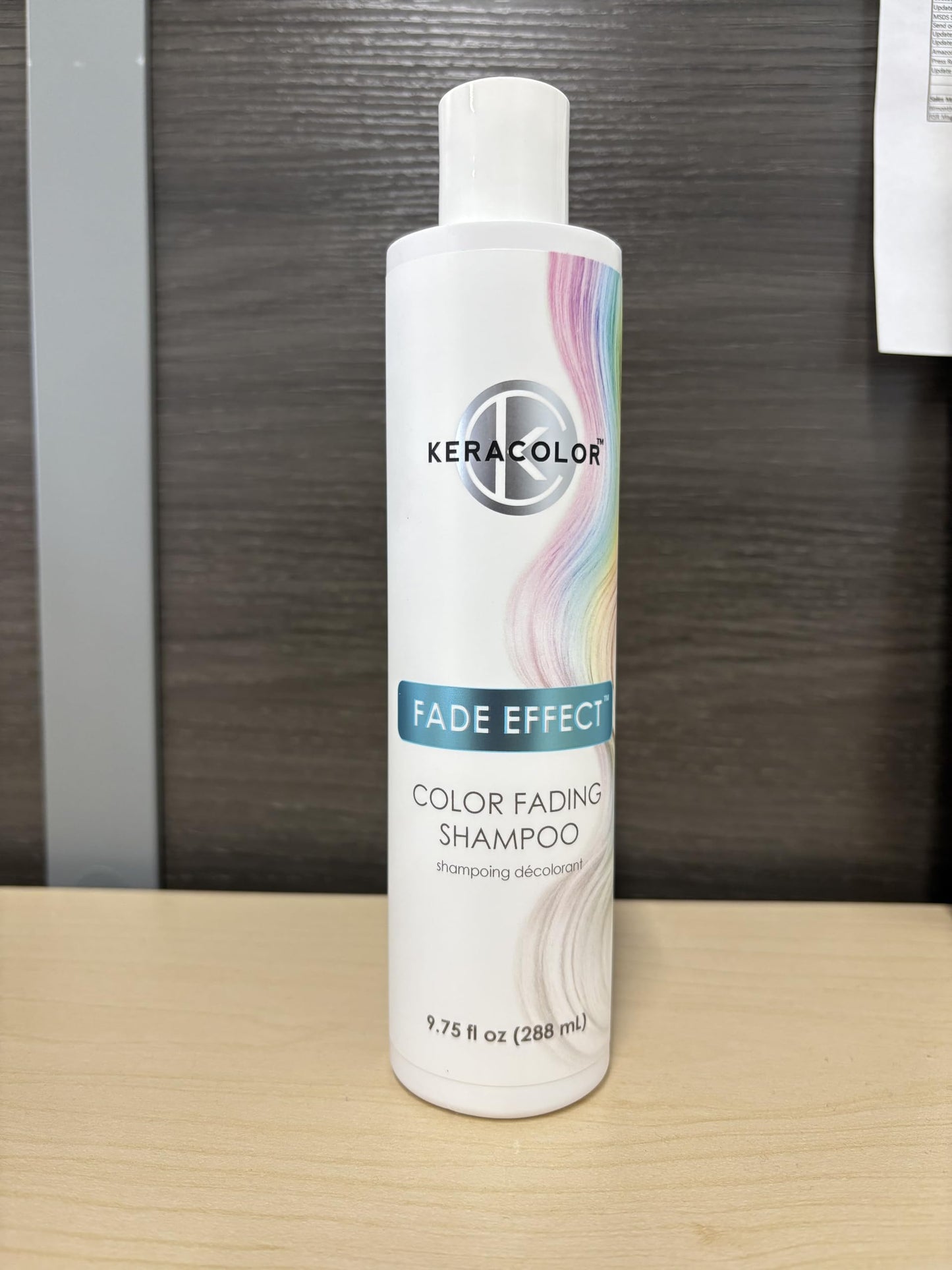 KERACOLOR Fade Effect Color Fading Shampoo, Semi-Permanent Dye, 9.75 Fl Oz