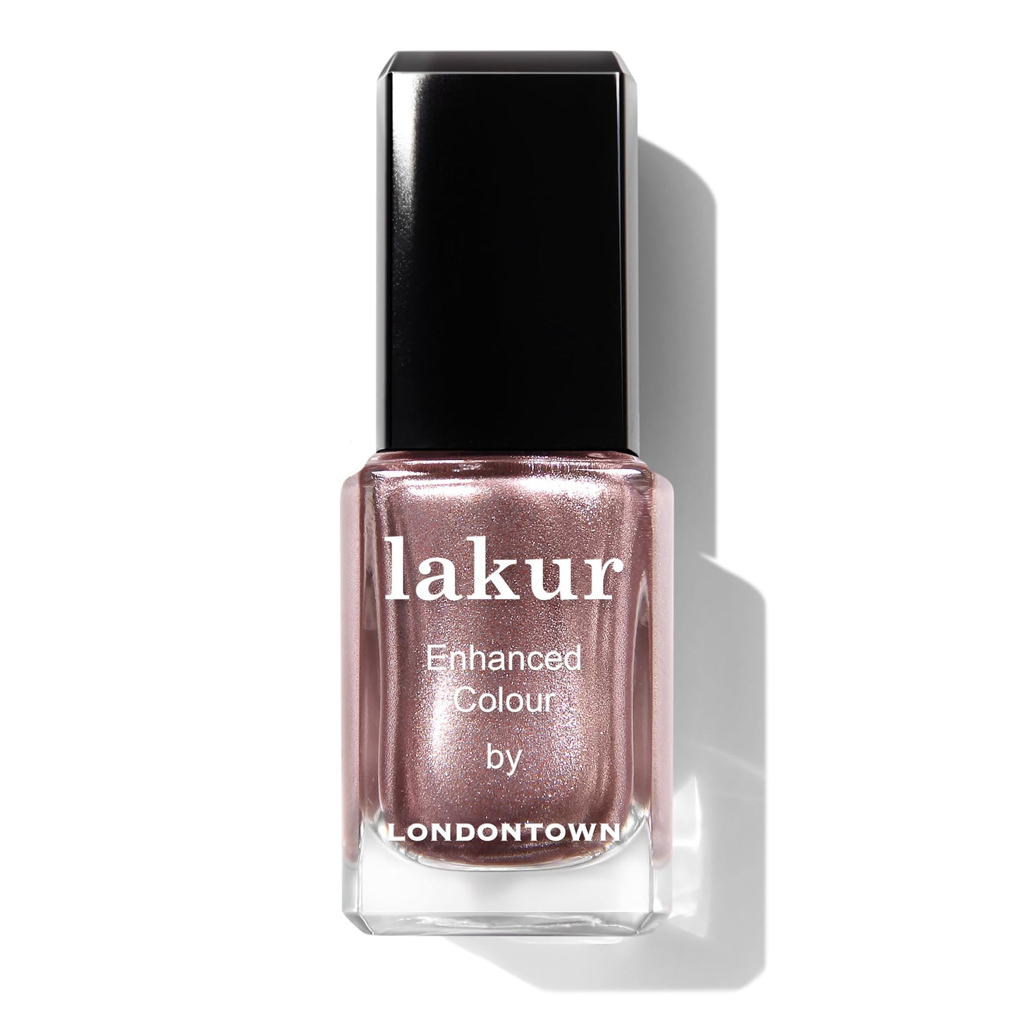 LONDONTOWN lakur Nail Polish, Nude & Brown Shades, Kissed by Rose Gold