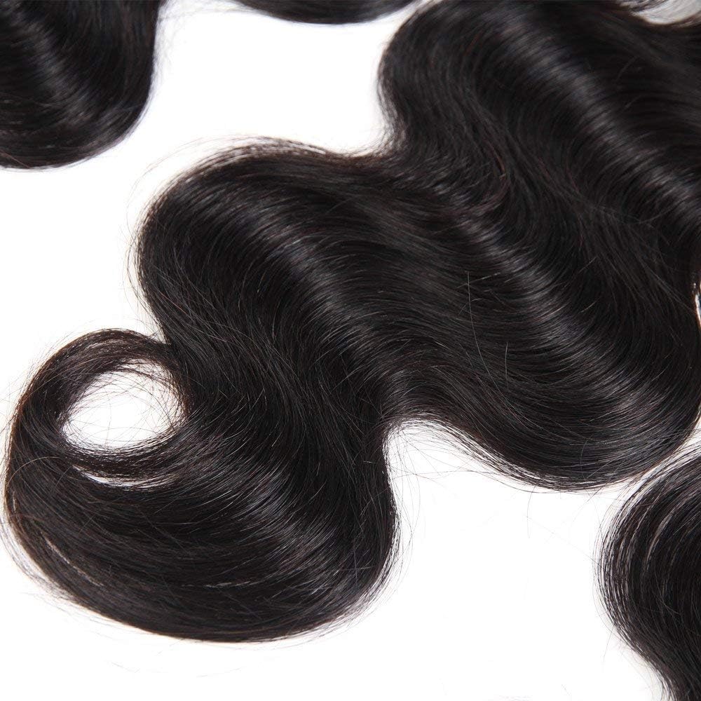 2x6 Skinlike HD Transparent Lace Closure Body Wave Closure 0.1mm Invisible Lace 100% Virgin Human Hair Lace Closure Pre Plucked Natural Hairline (14 Inch)