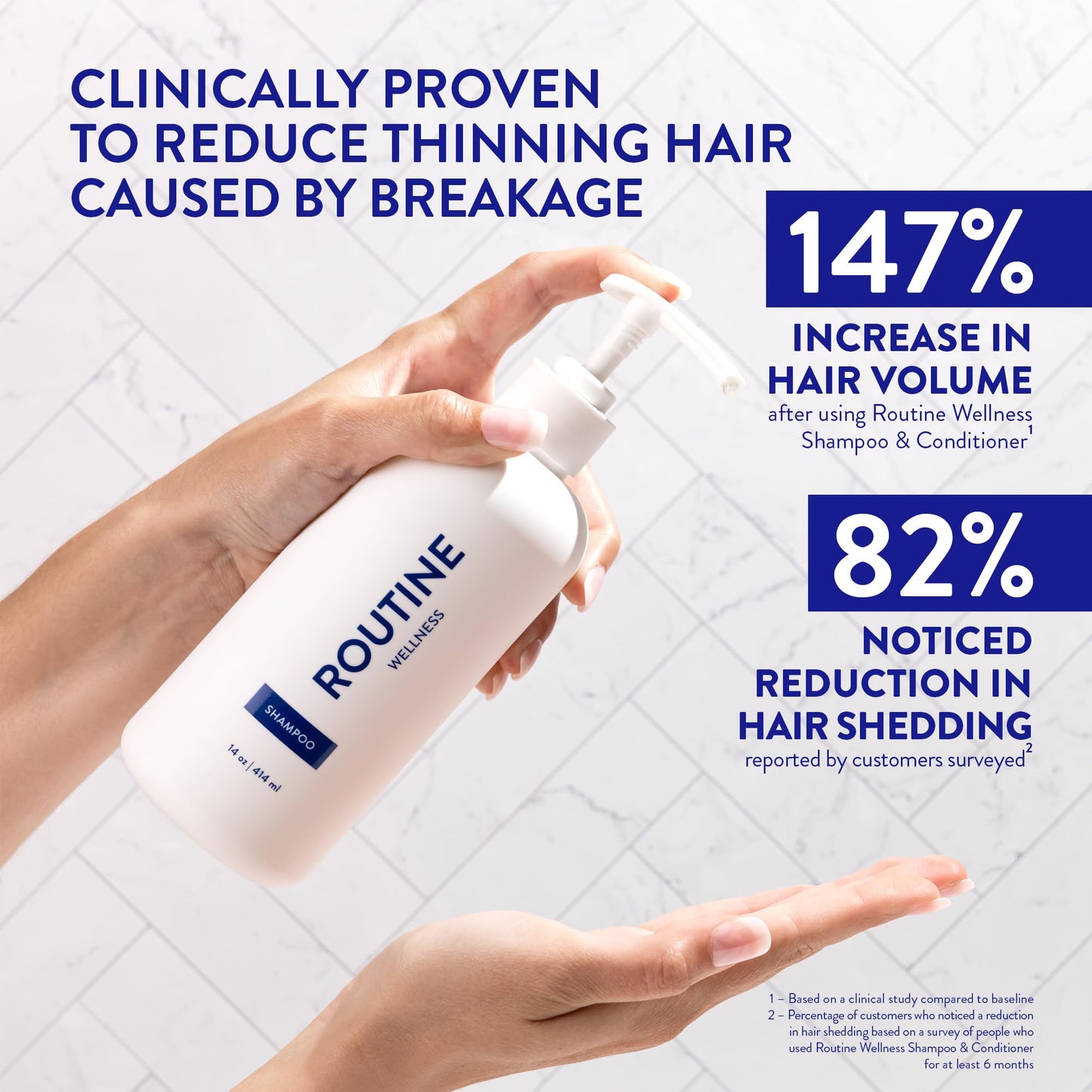 Routine Wellness Anti-Thinning Shampoo - Coconut & Vanilla (Pack of 2)