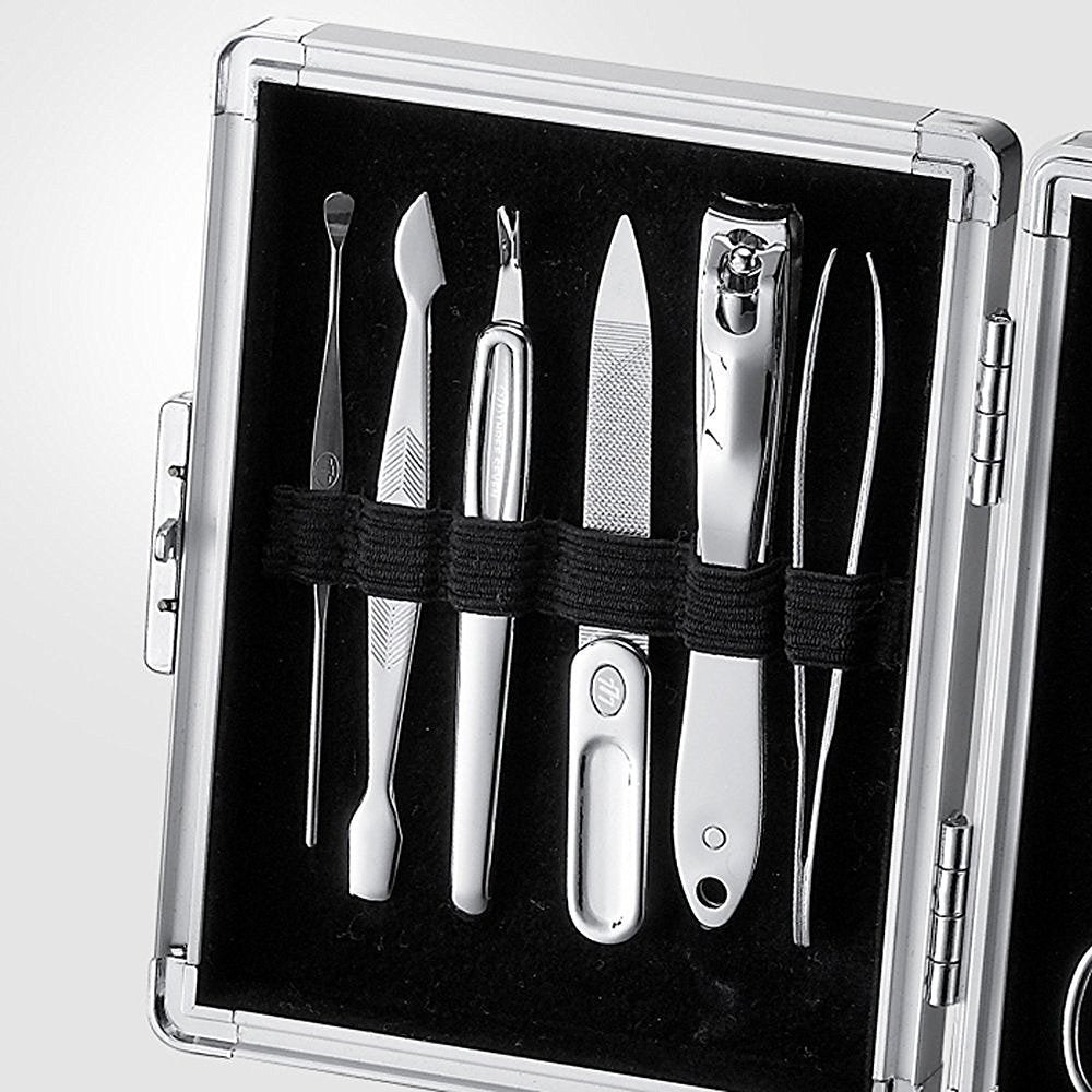 World No. 1. Three Seven (777) Travel Manicure Grooming Kit Nail Clipper Set (11 PCs, TS-16000SVC), MADE IN KOREA, SINCE 1975.
