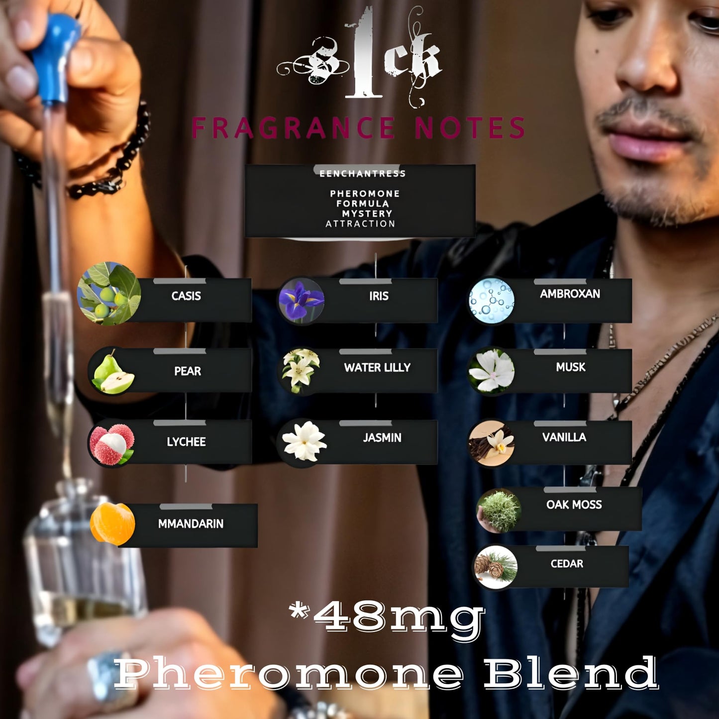PHERO CONFIDENCE - Enchantress Pheromone-Infused Perfume for Women Raw Pheromones Cologne Attraction & Confidence USA-Made Bold Strength Scent for Her