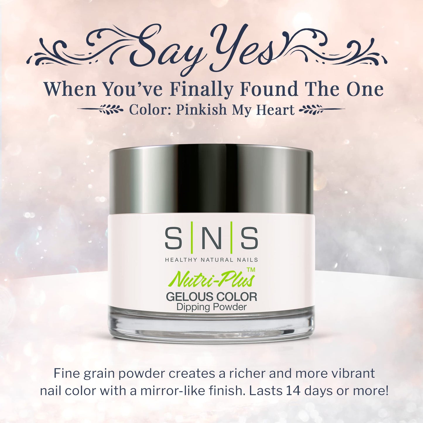SNS Nail Dip Powder, Gelous Color Dipping Powder - Pinkish My Heart (Natural/Nudes) - Long-Lasting Nail Color & Polish Lasts 14 Days - Odor-Free & No UV Lamp Needed